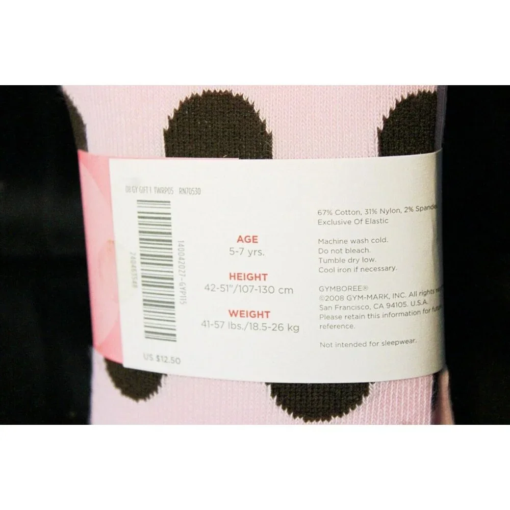 2008 Gymboree Sweeter Than Chocolate 5 Pc Outfit sz 7 NWT Dress Tights Pink Hair